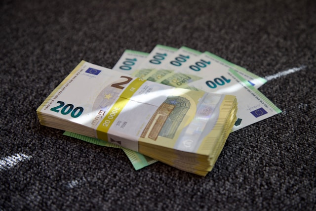 Banconote in euro come esempio di capitale ottenuto tramite microcredito d’impresa